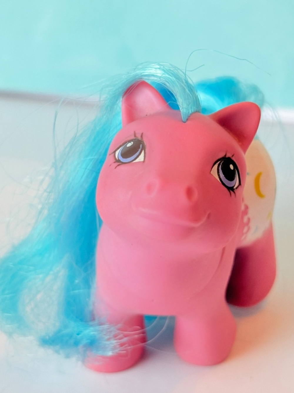 Vintage G1 My Little Pony Baby Starburst 1984 Hasbro MLP Pink Blue Hair